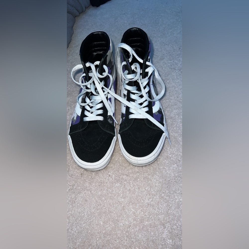 High Top Purple Camo Old Skool Vans